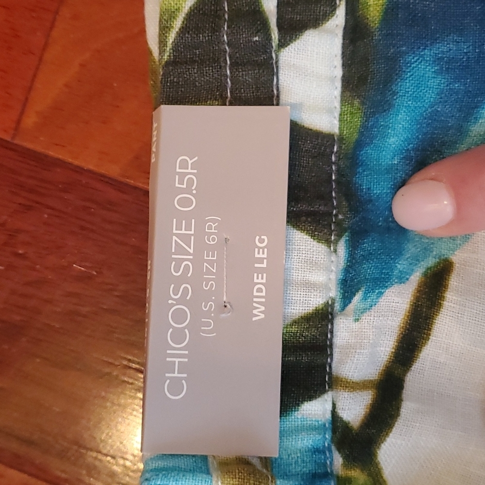 Leaf wide leg pant chicos linen pants - Picture 4 of 4